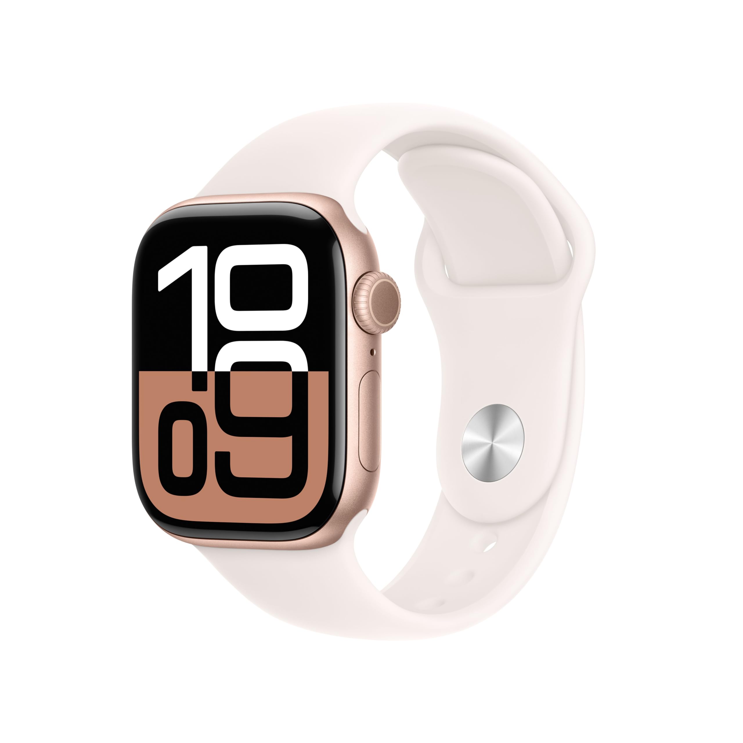 Apple Watch 10 42mm GPS Ricondizionato-cinturino rosa in acciaio