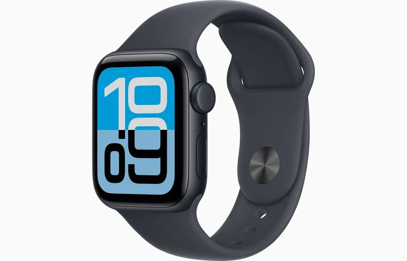 Apple Watch SE 3 44mm GPS (2025) Ricondizionato-Cinturino Nero-